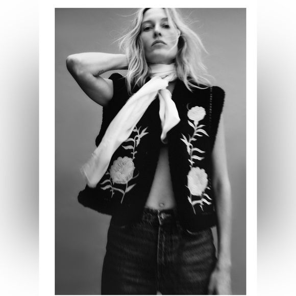 ZARA NWT EMBROIDERED VEST🔥 - Picture 3 of 9